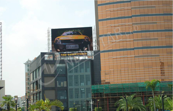 High resolution 20mm Pixel pitch Full Color LED Display Panel For Building Top