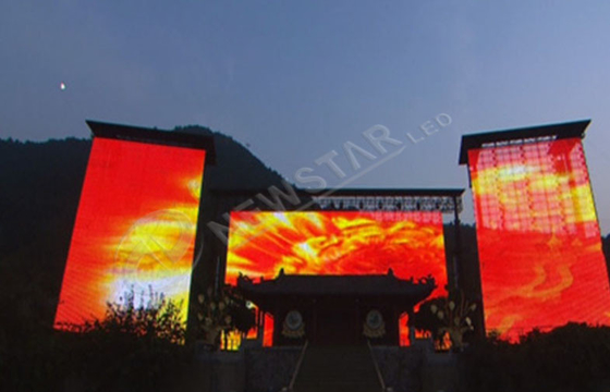 Full Color HD Curtain Outdoor Advertising Led Display Screen , High Brightness