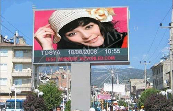 P16 Outdoor LED Billboard Display , 1R1G1B Advertising Led Screen