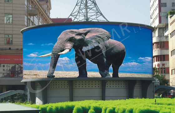 High Brightness P10 Flexible LED Video Screen For Shopping Square Advertising