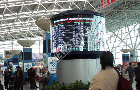 Full color P4mm Flexible LED Display / 1R1G1B SMD 2121 Curved led screen